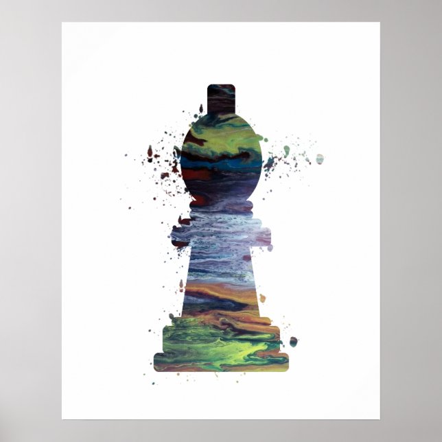 Bishop - Chess - Art Poster (Front)