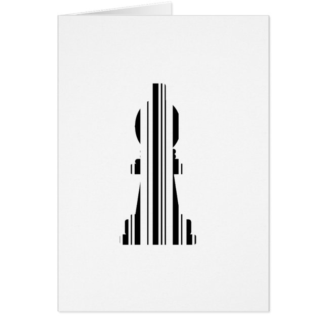 BISHOP CHESS PIECE BAR CODE Bishops Barcode (Front)