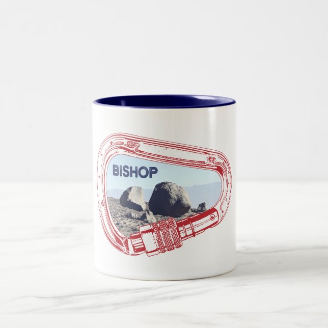 Bishop Climbing Carabiner Two-Tone Coffee Mug (Center)