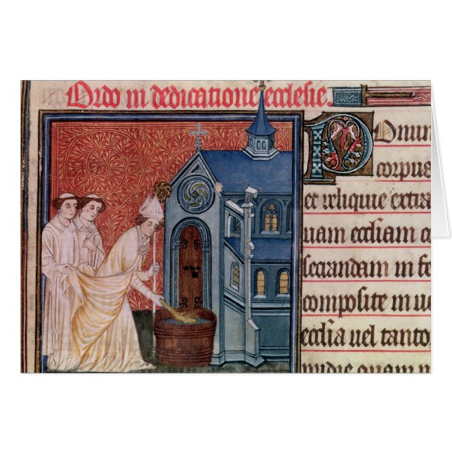 Bishop Consecrating a church (Front Horizontal)