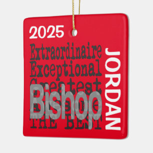 Bishop Extraordinaire CUSTOM Ceramic Ornament