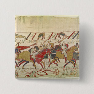 Bishop Odo Holding a Baton 2 Inch Square Button