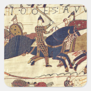  Bishop Odo rallying Duke William's army  Square Sticker