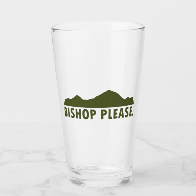 Bishop Please Glass (Front)