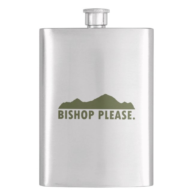 Bishop Please Hip Flask (Front)