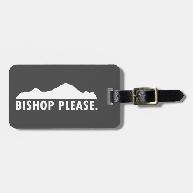 Bishop Please Luggage Tag (Front Horizontal)