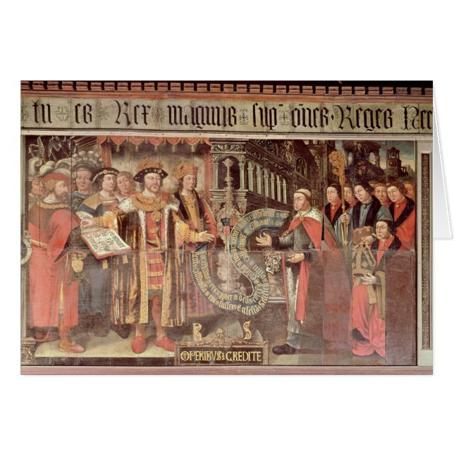 Bishop Robert Sherburne with Henry VIII (Front Horizontal)
