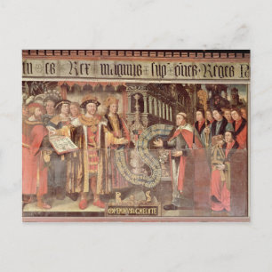 Bishop Robert Sherburne with Henry VIII Postcard
