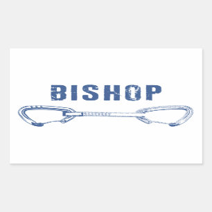 Bishop Rock Climbing Quickdraw Sticker