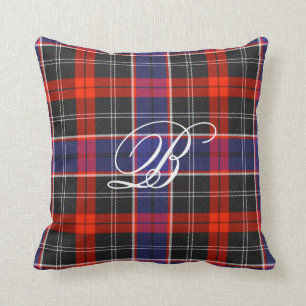 Bishop Tartan Monogram Pillow