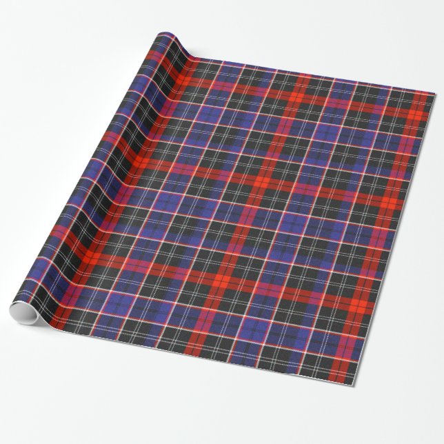 Bishop Tartan Wrapping Paper (Unrolled)