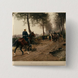 Bismarck and Napoleon 2 Inch Square Button
