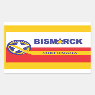 Bismarck City flag Sticker