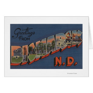 Bismarck, Dakota du Nord - Scènes de grandes lettr