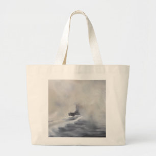 Bismarck evades her persuers May 25th 1941. 2005 Large Tote Bag
