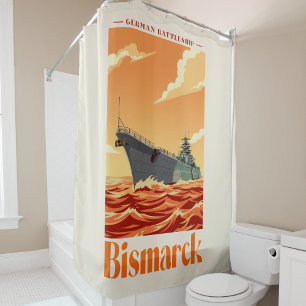 Bismarck German Battleship - Vintage Naval Poster