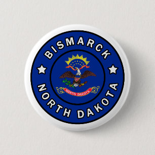 Bismarck North Dakota 2 Inch Round Button