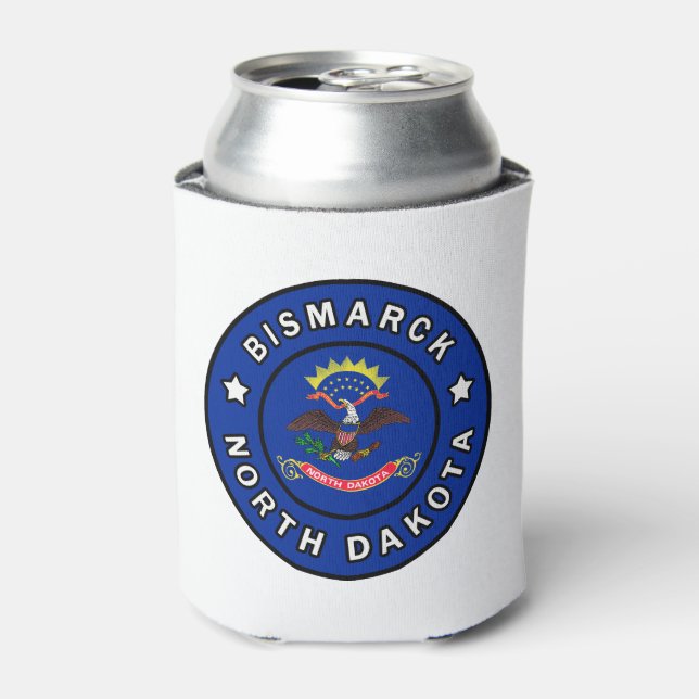 Bismarck North Dakota Can Cooler (Can Front)