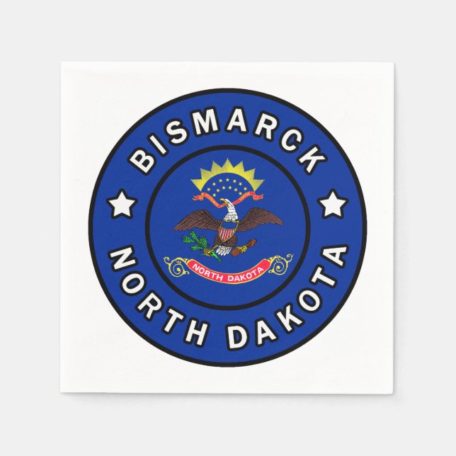 Bismarck North Dakota Napkin (Front)