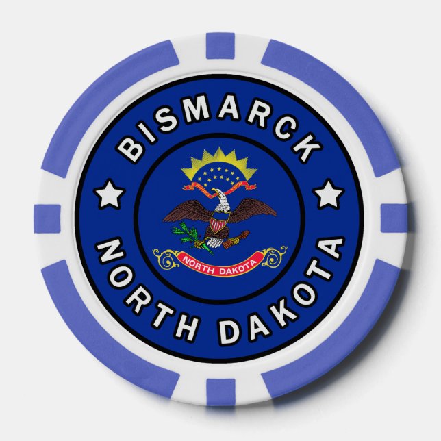 Bismarck North Dakota Poker Chips (Front)