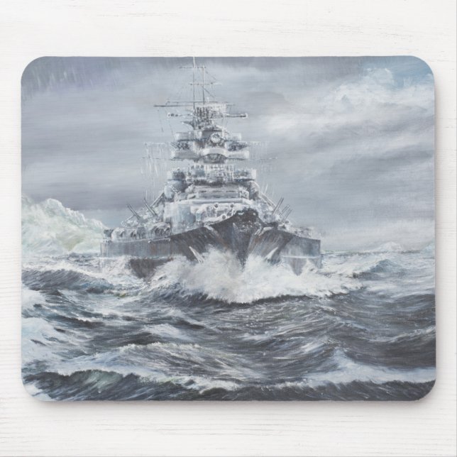 Bismarck off Greenland coast 1900hrs 23rdMay Mouse Pad (Front)