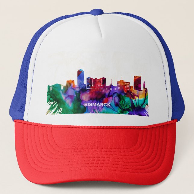 Bismarck Skyline Trucker Hat (Front)