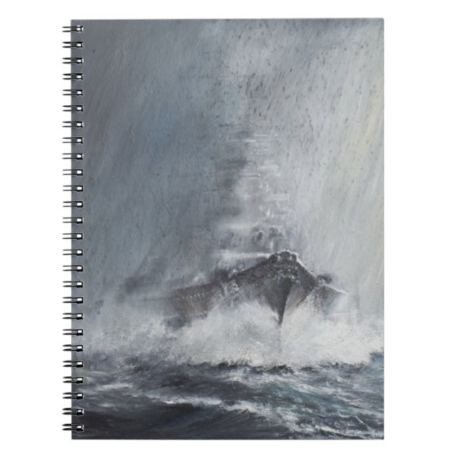 Bismarck through curtains of rain sleet notebook (Front)