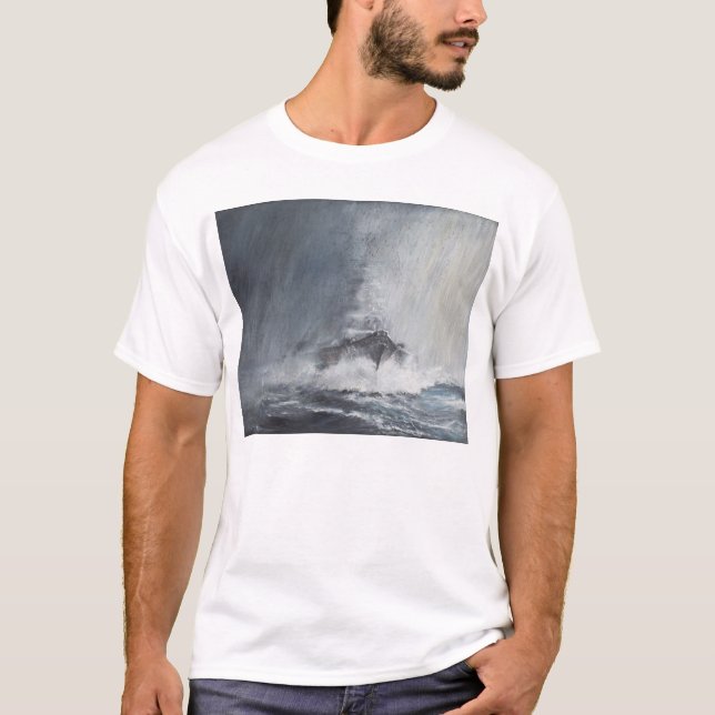 Bismarck through curtains of rain sleet T-Shirt (Front)