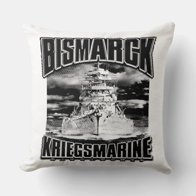 Bismarck Throw Pillow (Front)