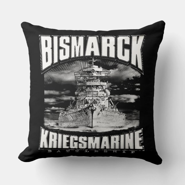 Bismarck Throw Pillow (Front)