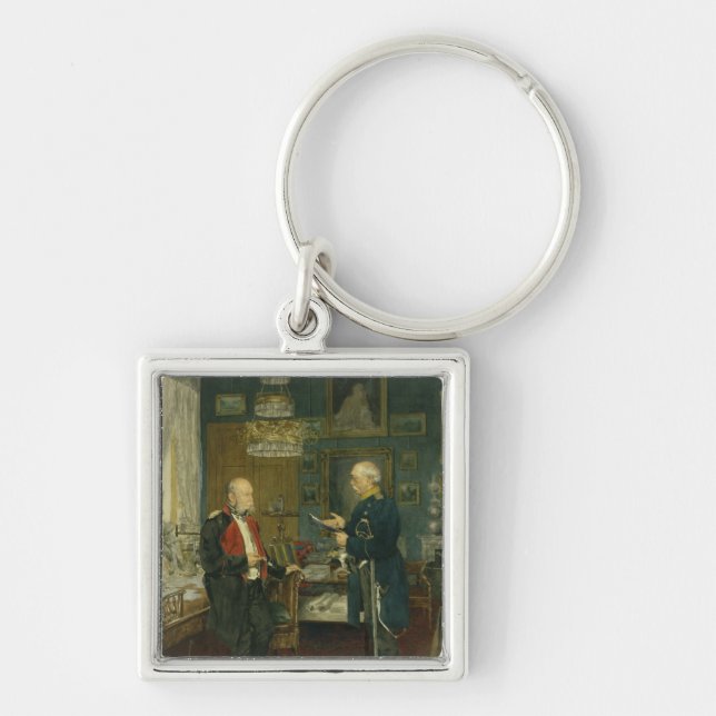 Bismarck with Emperor Wilhelm I Keychain (Front)