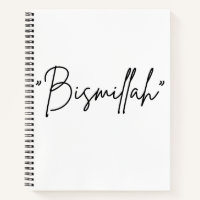 “Bismillah” Islamic Notebook – Faithful Beg