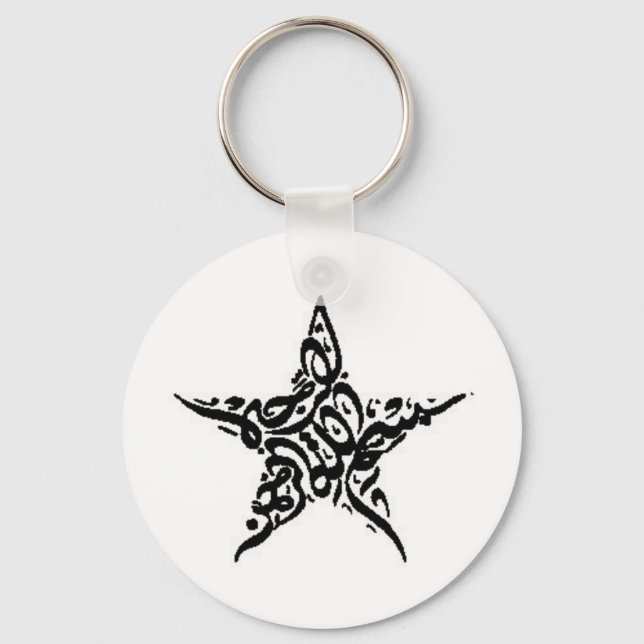 Bismillah Star Motif Keychain (Front)