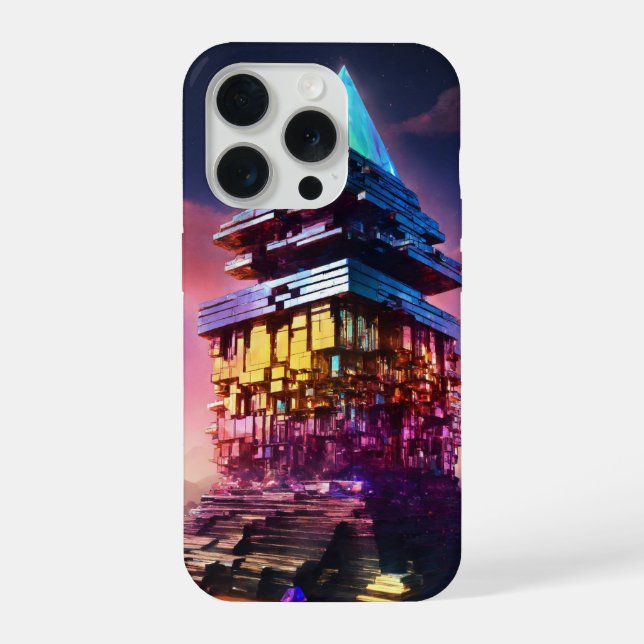 bismuth crystal iPhone case (Back)