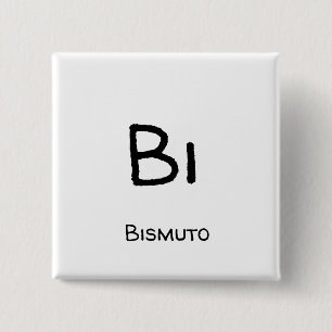 Bismuto - Bi 2 Inch Square Button