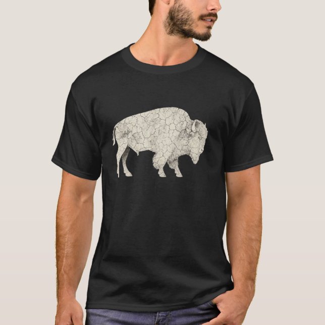 Bison American Buffalo T-Shirt (Front)