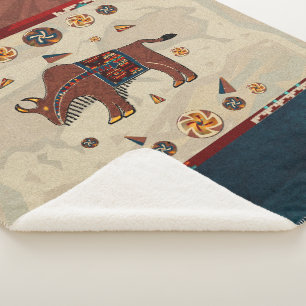 Bison Americana Sherpa Blanket