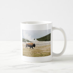 Bison and Old Faithful Coffee Mug