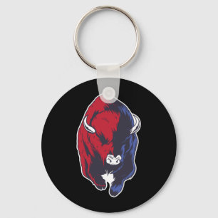 Bison Animal - American National Buffalo Keychain