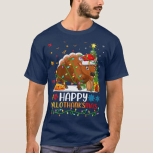 Bison Animal Lover Funny Happy Bison HelloThanksMa T-Shirt