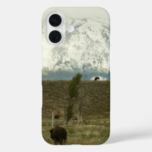 Bison at Grand Teton National Park Photography iPhone 16 Case