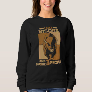 Bison Bisons Buffalo Bull  1 Sweatshirt