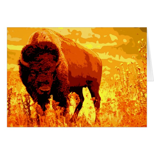 Bison / Buffalo Cards (Front Horizontal)