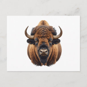 Bison / Buffalo Holiday Postcard