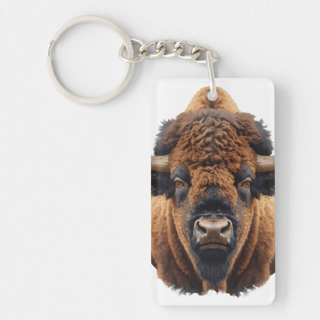 Bison / Buffalo Keychain (Front)