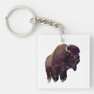 Bison Buffalo  Keychain