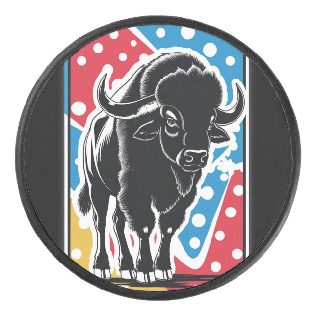 Bison - Buffalo Pop Art Vintage Retro (Devant)