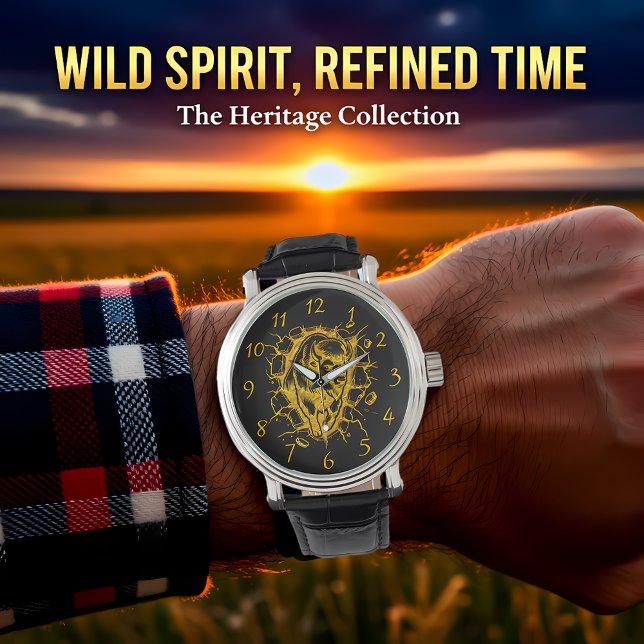 Bison Bursting Through a Wall Watch (Creator Uploaded)