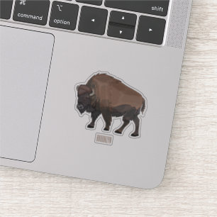 Bison cartoon illustration