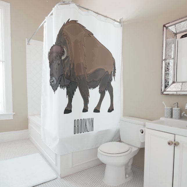 Bison cartoon illustration (In Situ)
